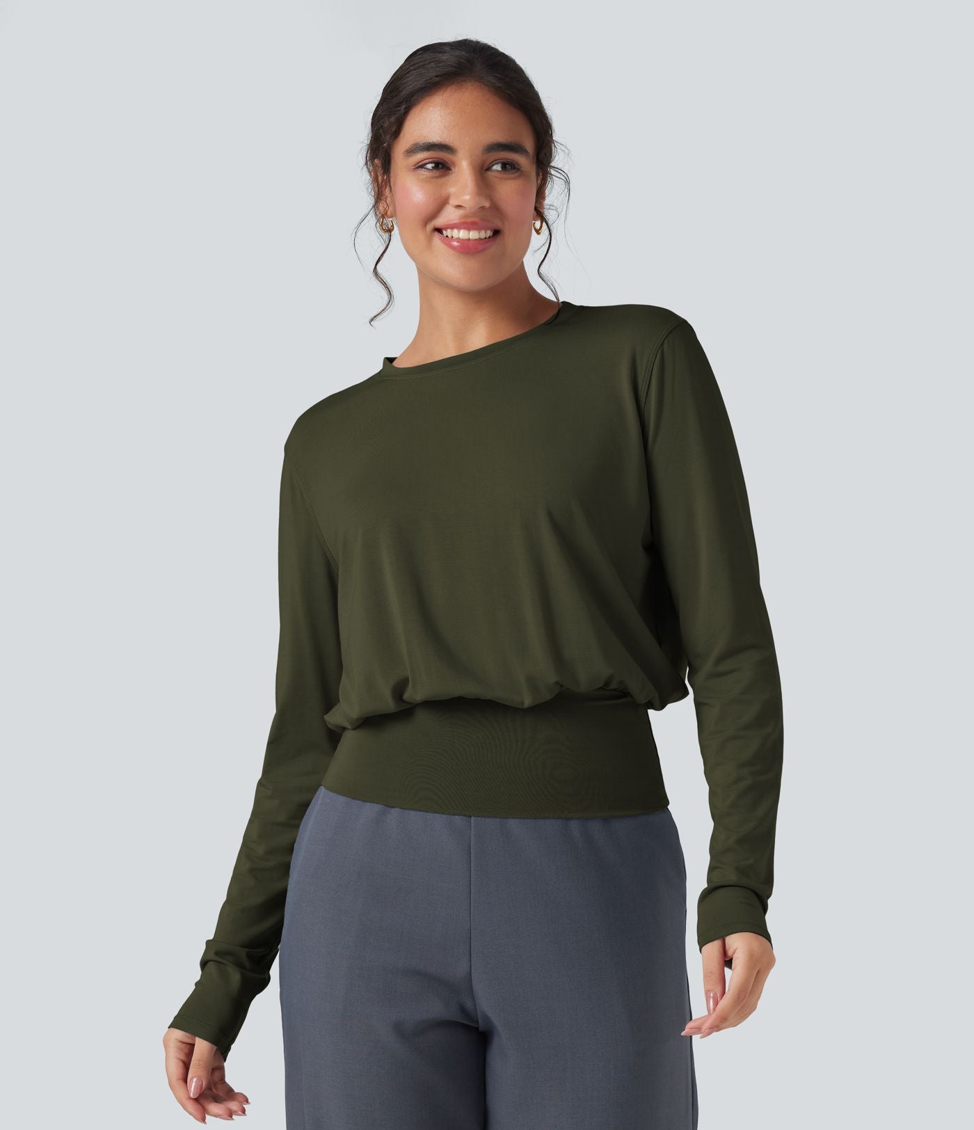 T-shirt de travail col rond manches longues