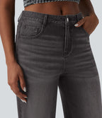Halara Flex™ Jean large 7/8 taille mi-haute avec poches