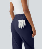 Pantalon golf fuselé taille haute cordon poches séchage rapide - Poche tee de golf