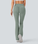 Pantalon de yoga à coupe bootcut gainant galbant taille haute avec effet scrunch et poches Halara UltraSculpt™