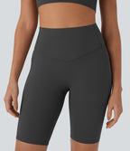 Short cycliste 22,8 cm d'entraînement gainant taille haute avec poches Halara UltraSculpt™