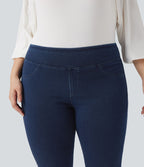 Halara Flex™ Jegging Casual Taille Haute Tricot Extensible Poche Latérale Arrière Grande Taille