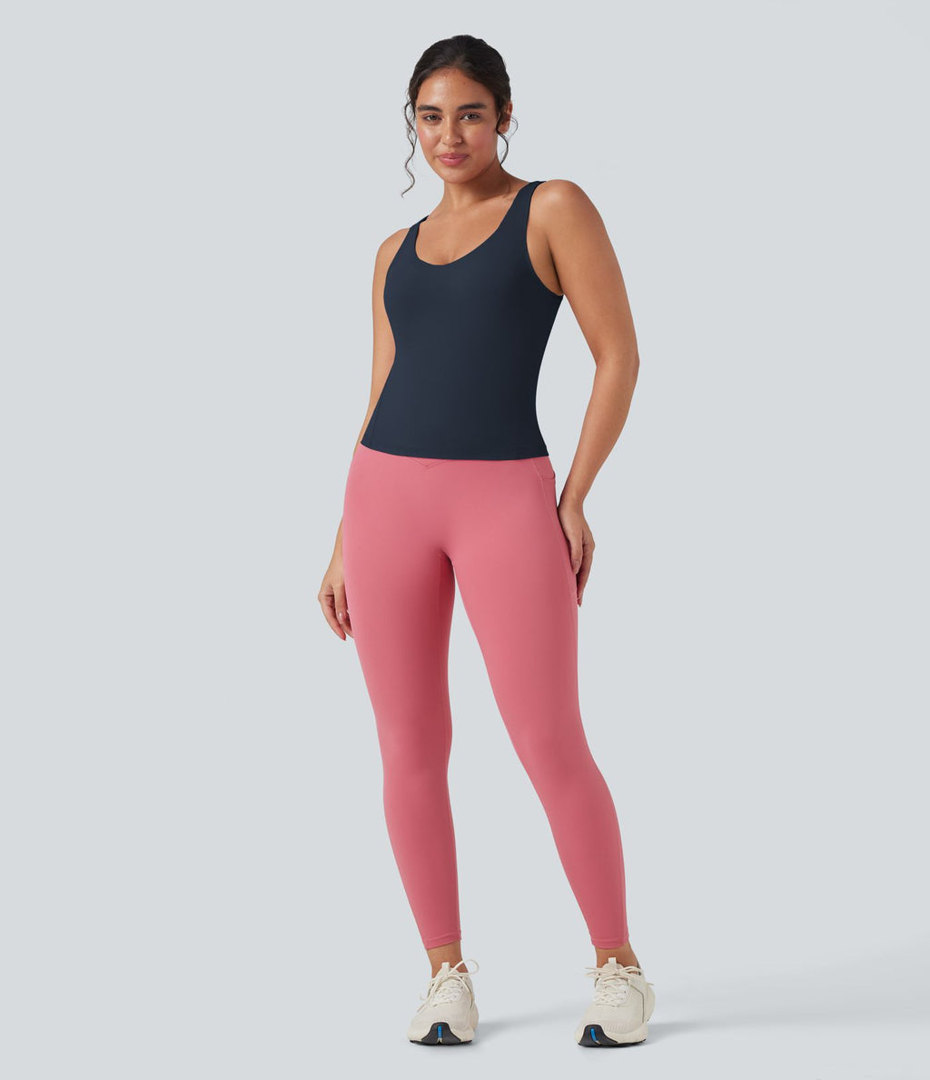 Débardeur de yoga Halara UltraSculpt™ col V profond dos échancré