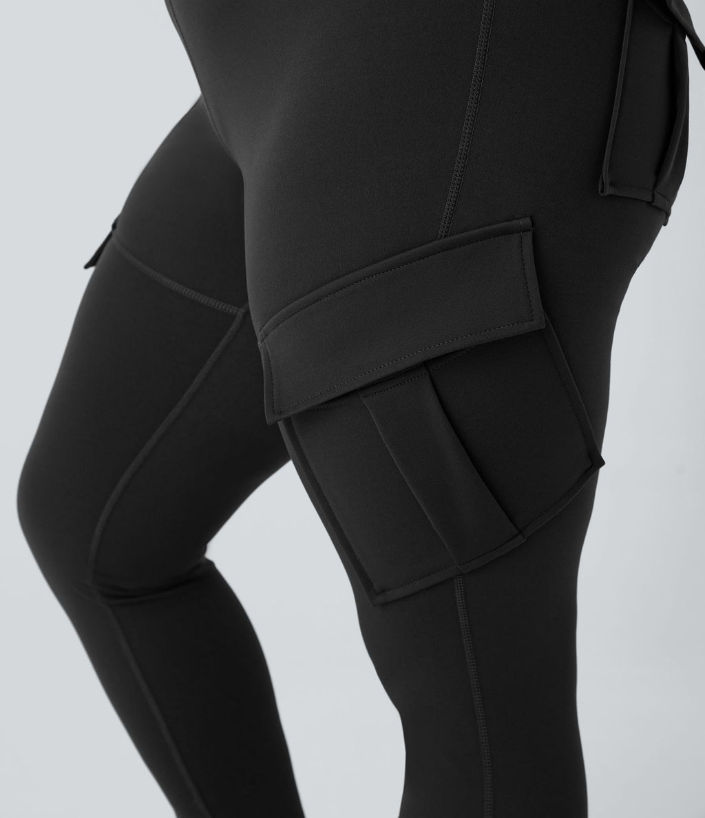 Legging yoga grande taille ajusté cargo 7/8 taille haute DayStretch avec poches
