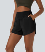 Breezeful™ Shorts 10cm Casual à Séchage Rapide Taille Haute et Poche Latérale