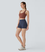 Short cycliste 7,5 cm d'entraînement gainant taille haute avec poches Halara UltraSculpt™