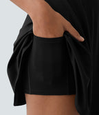 Robe de Danse Sport Mini à Volants Torsadés Dos Nu - Longueur Plus