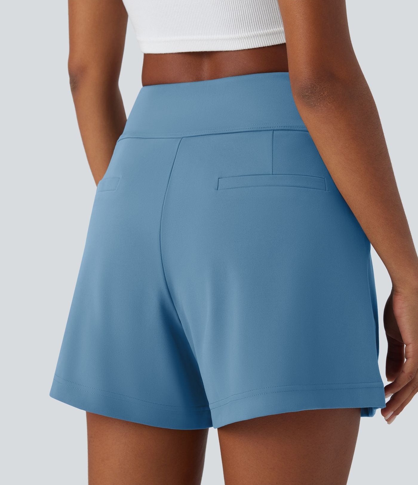 Short de travail large taille haute DayStretch avec poches