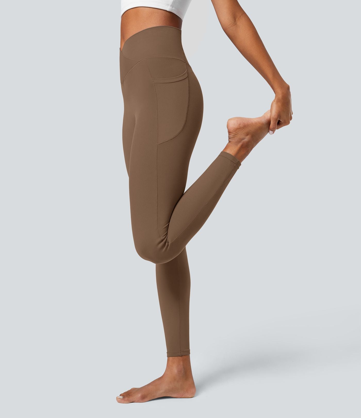 Softlyzero™ Legging Unis Poches Croisées