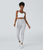 Legging yoga 7/8 taille haute froncé sans couture OneForm Seamless Flow