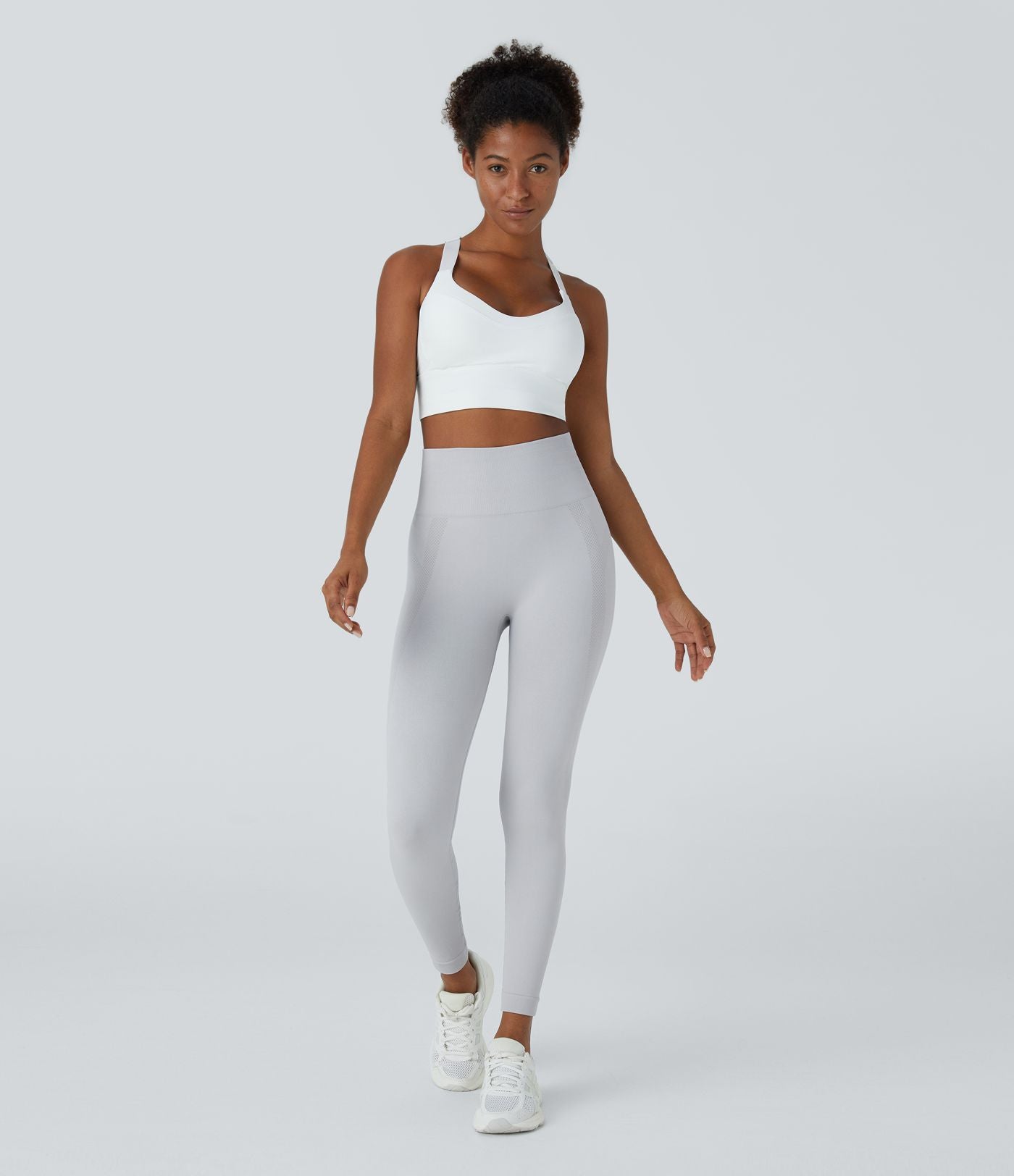 Legging yoga 7/8 taille haute froncé sans couture OneForm Seamless Flow