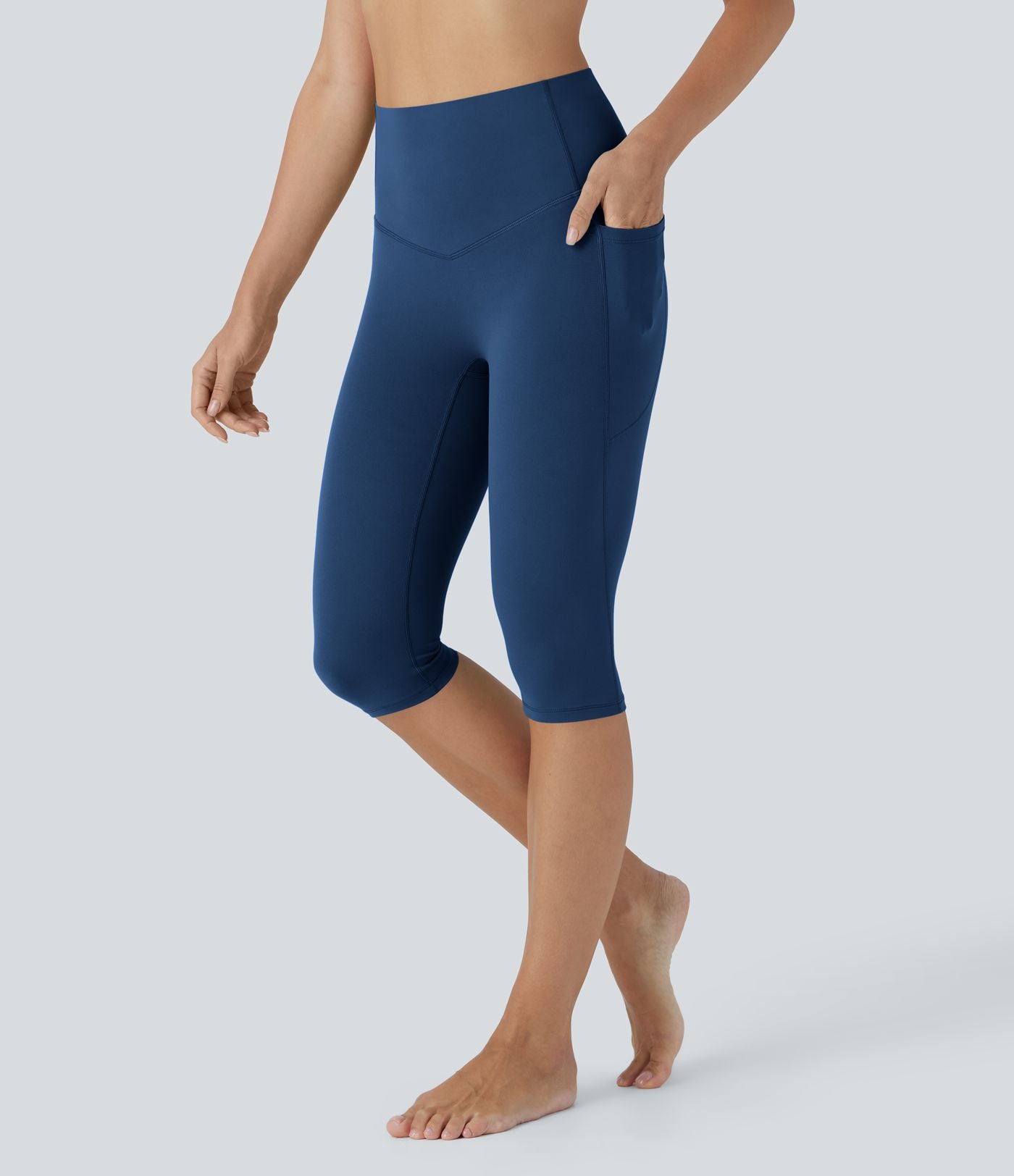 Legging corsaire de yoga gainant taille haute avec poches Halara UltraSculpt™
