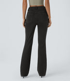 Halara Flex™ Jean Évasé Casual Taille Mi-haute Tricot Extensible Boutonnés Poches