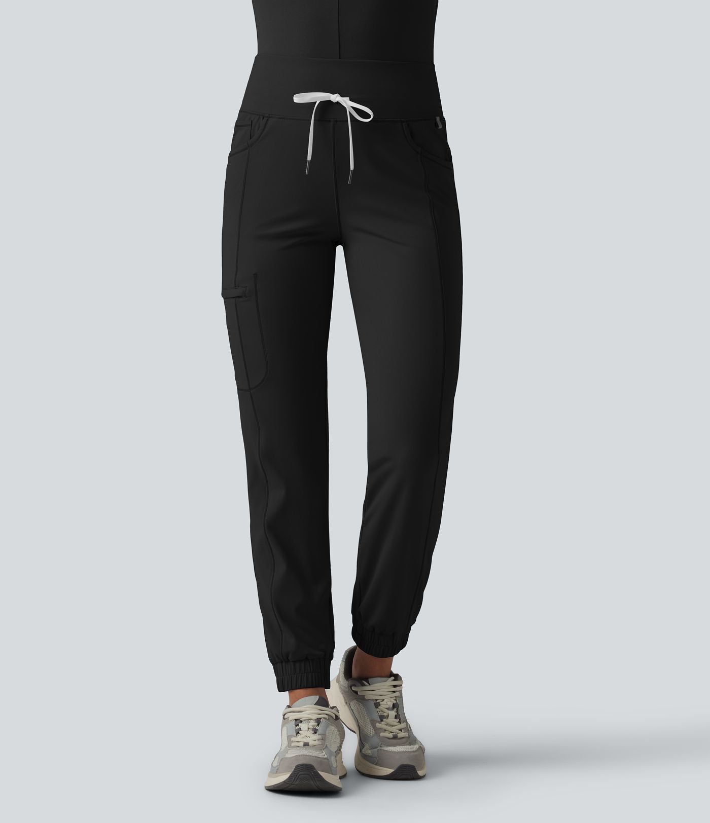 Jogging cargo décontracté SoftlyZero™ Airy à taille mi-haute, cordon de serrage, à effet frais InstantCool, avec poches