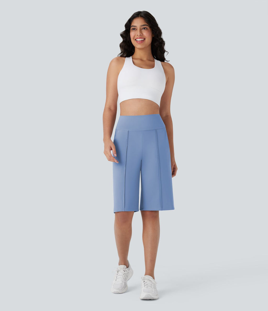 Short bermuda d'entraînement SoftlyZero™ Airy, jambe droite, taille haute avec poches latérales, à effet frais InstantCool, protection solaire UPF50+