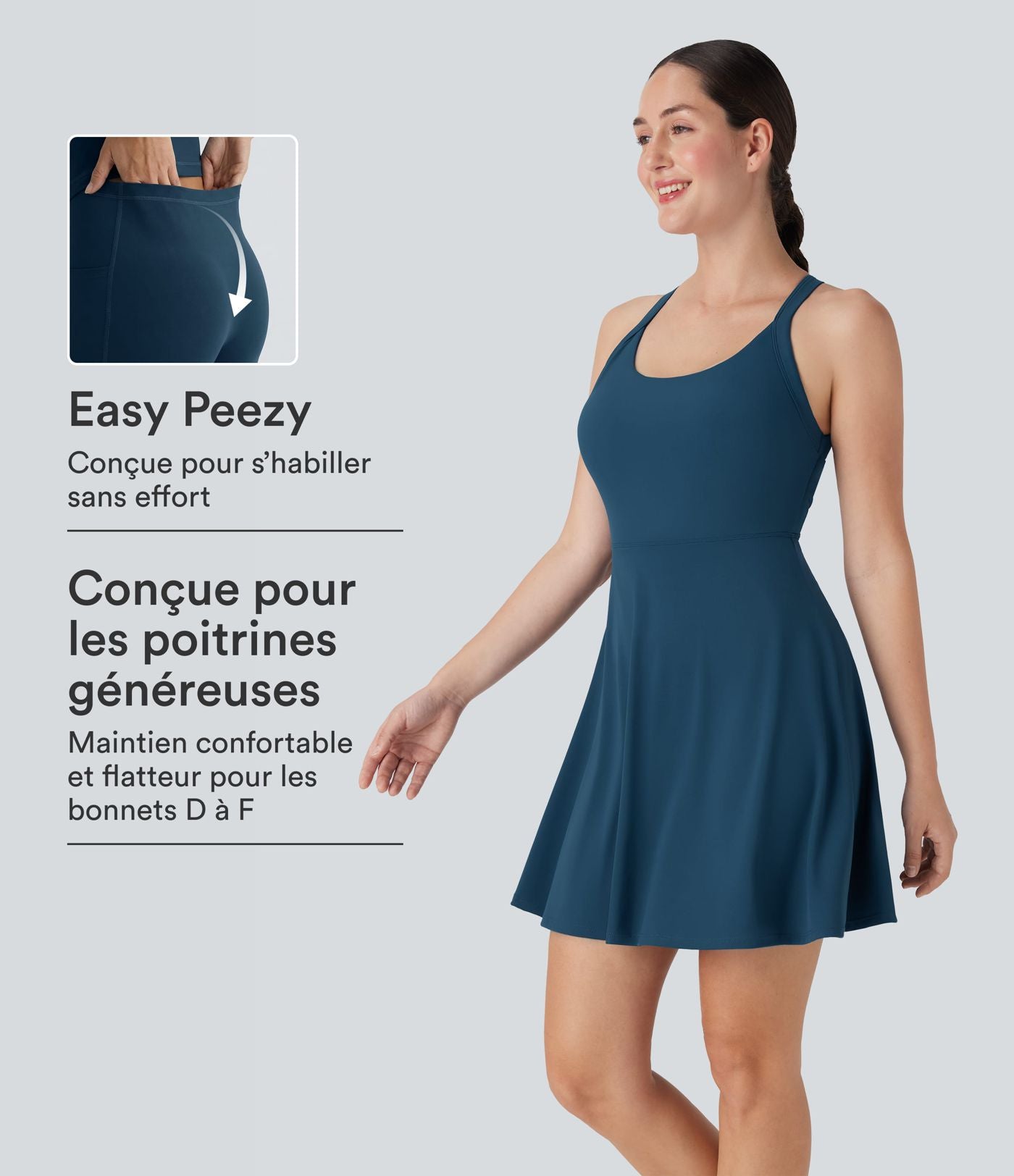 Robe de sport danse évasée longueur étendue édition Easy Peasy E-G