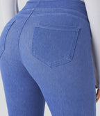 Halara Flex™ Jegging Casual Tricot Extensible Coloré Taille Haute Poches Arrière Latérales