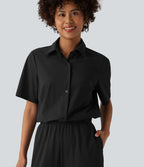 Combinaison courte de travail à manches courtes avec poches - Édition Easy Peasy