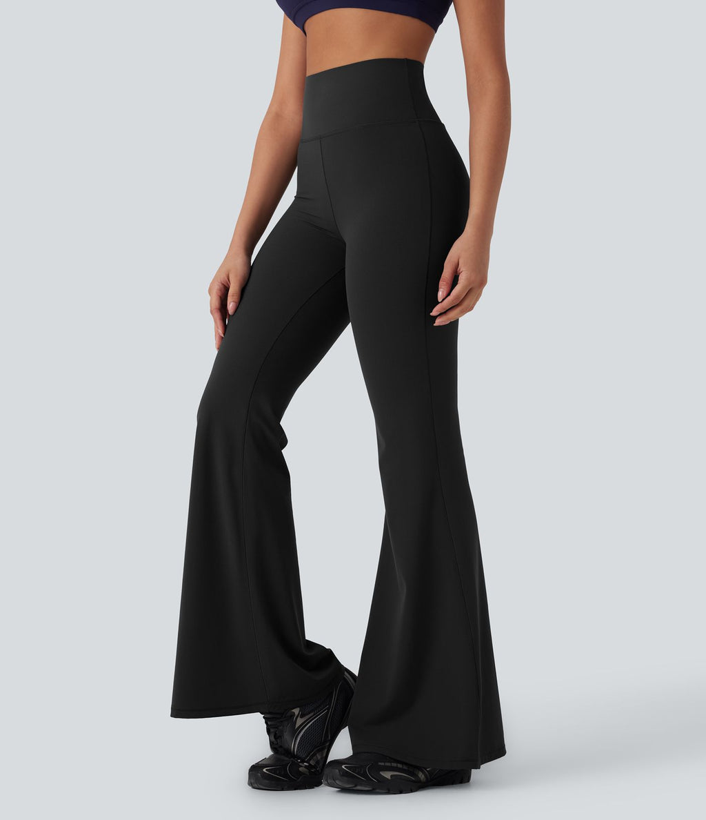 Pantalon de yoga évasé gainant galbant taille haute Halara UltraSculpt™
