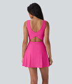 Robe SoftlyZero™ Airy de danse mini 2-en-1 dos nu, col U, bretelles croisées, poches latérales et effet frais InstantCool, accès facile Easy Peasy
