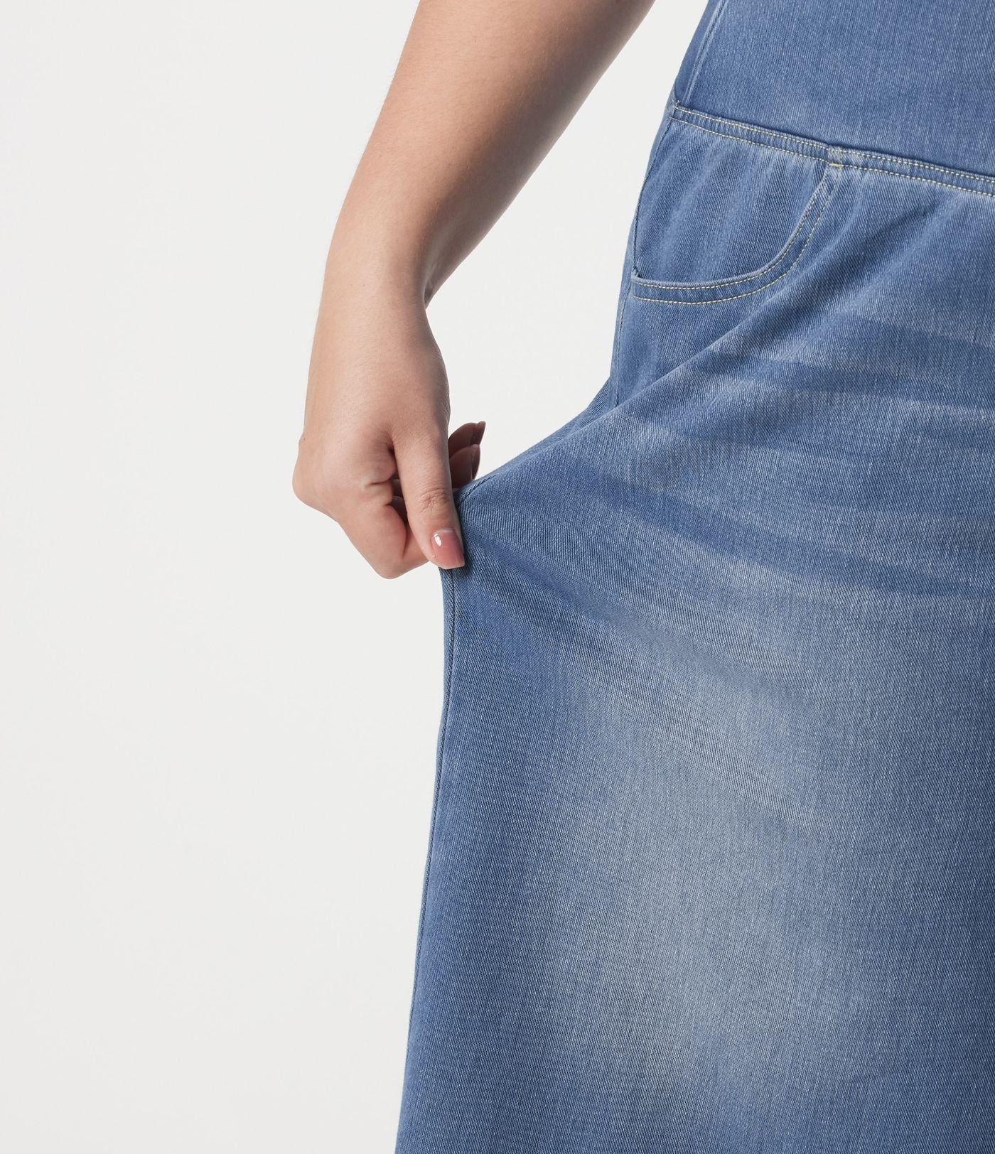Short en jean Halara Flex™ ample décontracté grande taille ventre plat, taille haute, croisé, à poches