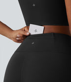 Halara UltraSculpt™ Legging de yoga ventre plat taille haute avec bandes latérales et poche