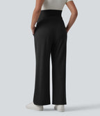 Pantalon tailleur de grossesse Halara Flex™ DayStretch coupe droite taille super haute avec poches