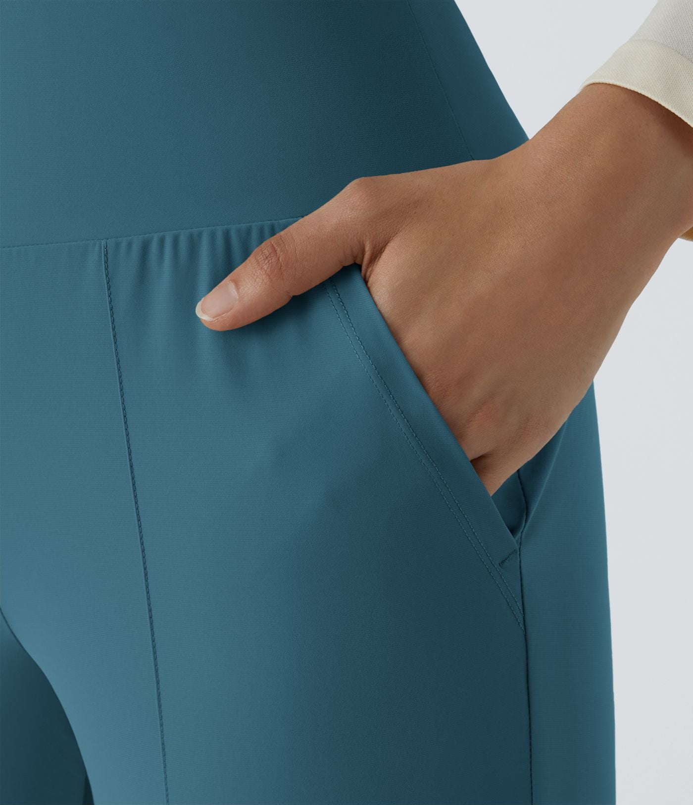Jogging Casual Uni Taille Haute Poche Latérale