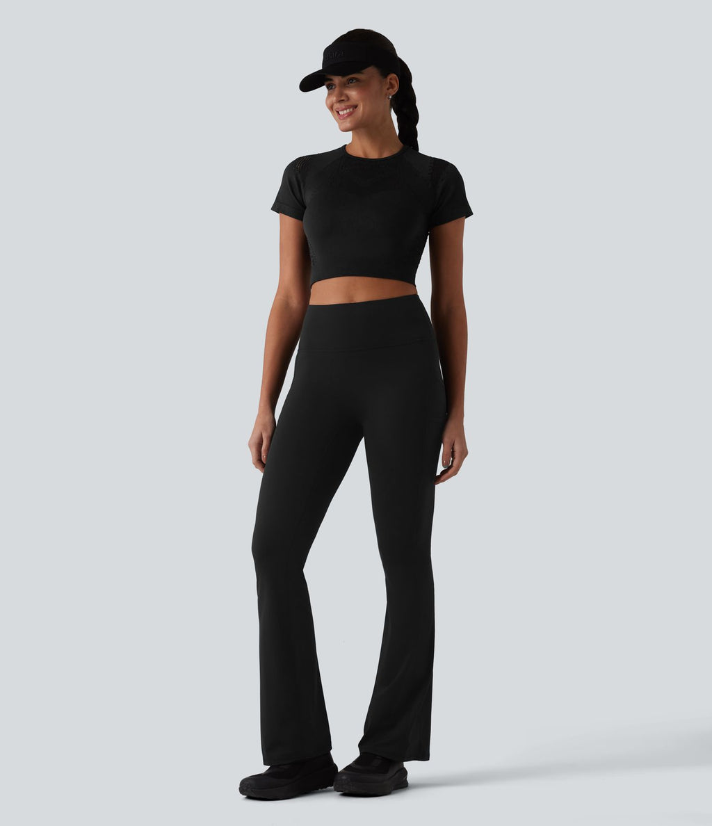 OneForm Seamless Flow Crop top de sport en mesh respirant sans couture