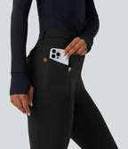 Pantalon ajusté taille haute DayStretch avec poches