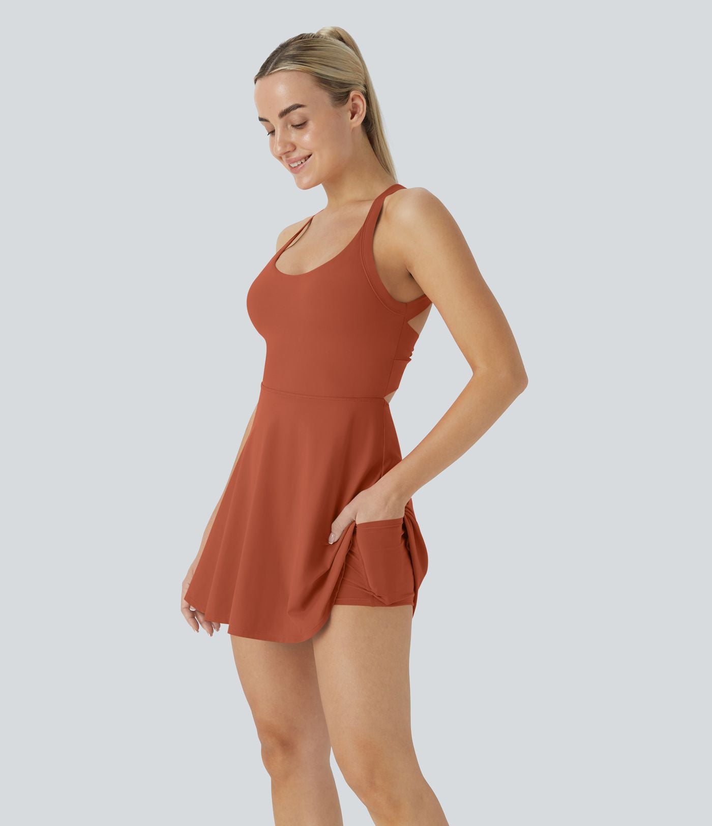 Softlyzero™ Airy Robe Sport Torsadée Dos Nu Édition Easy Peasy