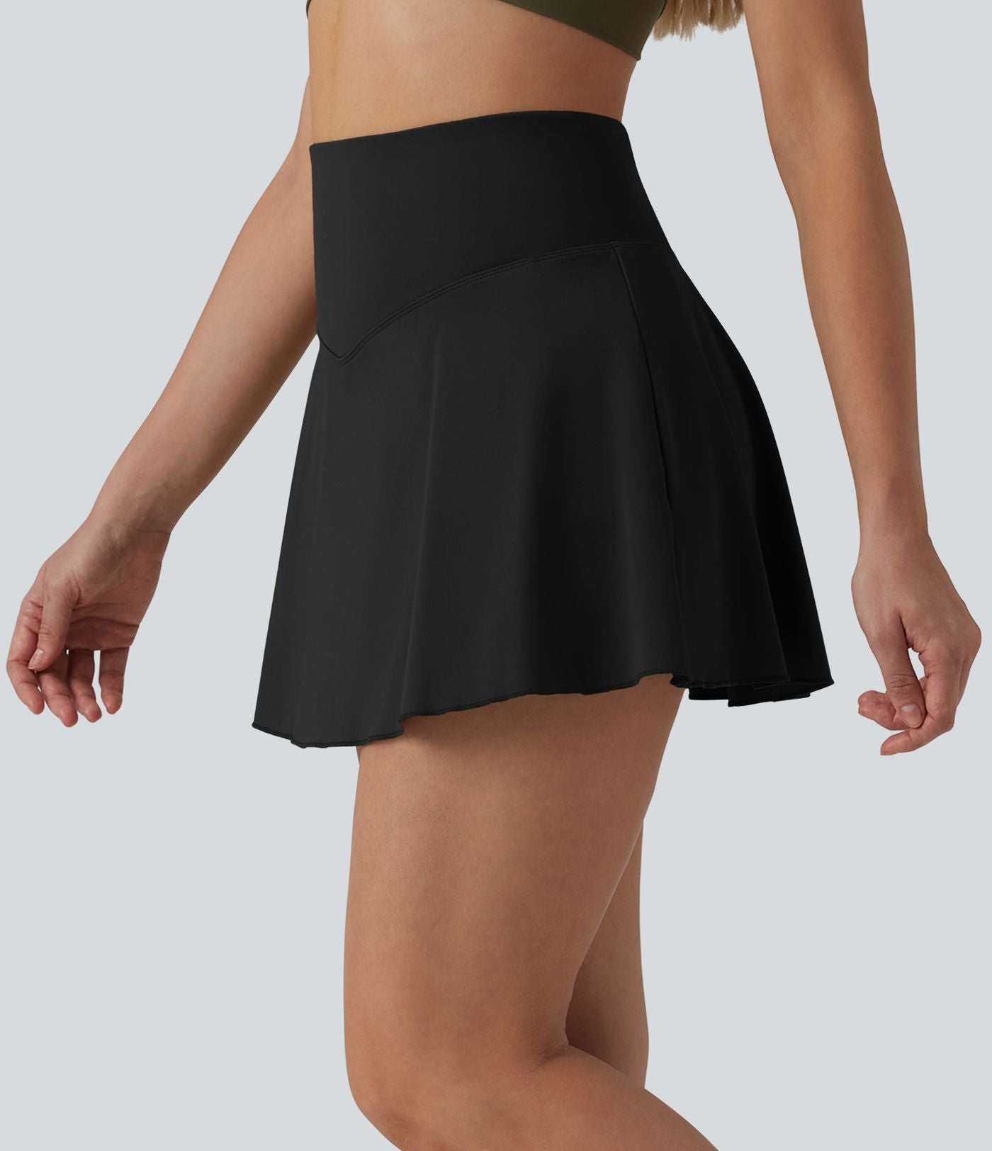 Jupe-short de tennis mini SoftlyZero™ Airy 2-en-1 gainante taille haute effet frais InstantCool avec poches, protection solaire UPF50+