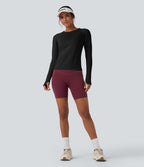 Haut de sport yoga manches raglan longues avec passants pouces sans couture OneForm Seamless Flow