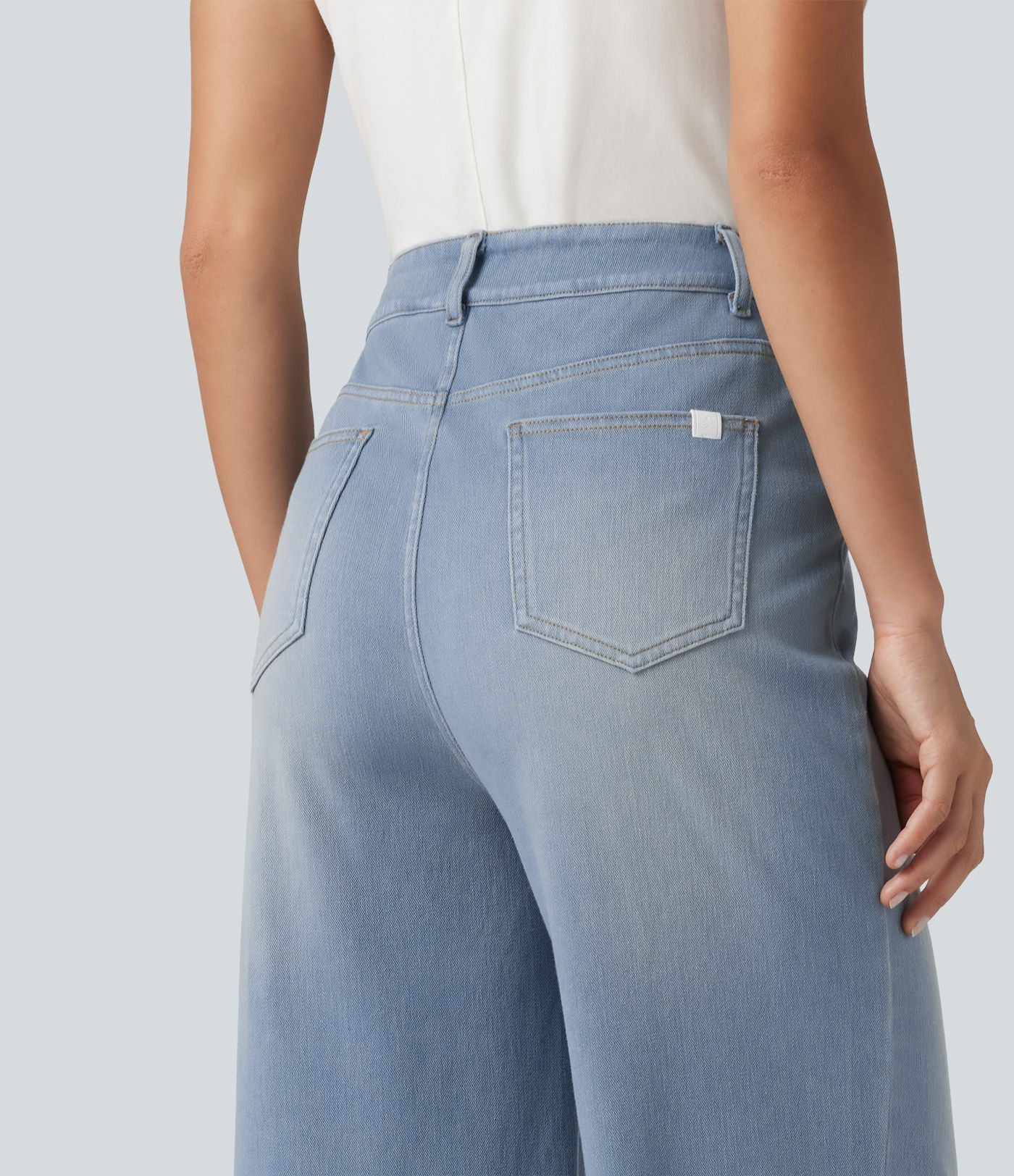 Jean bootcut Halara Flex™ taille haute croisée avec poches