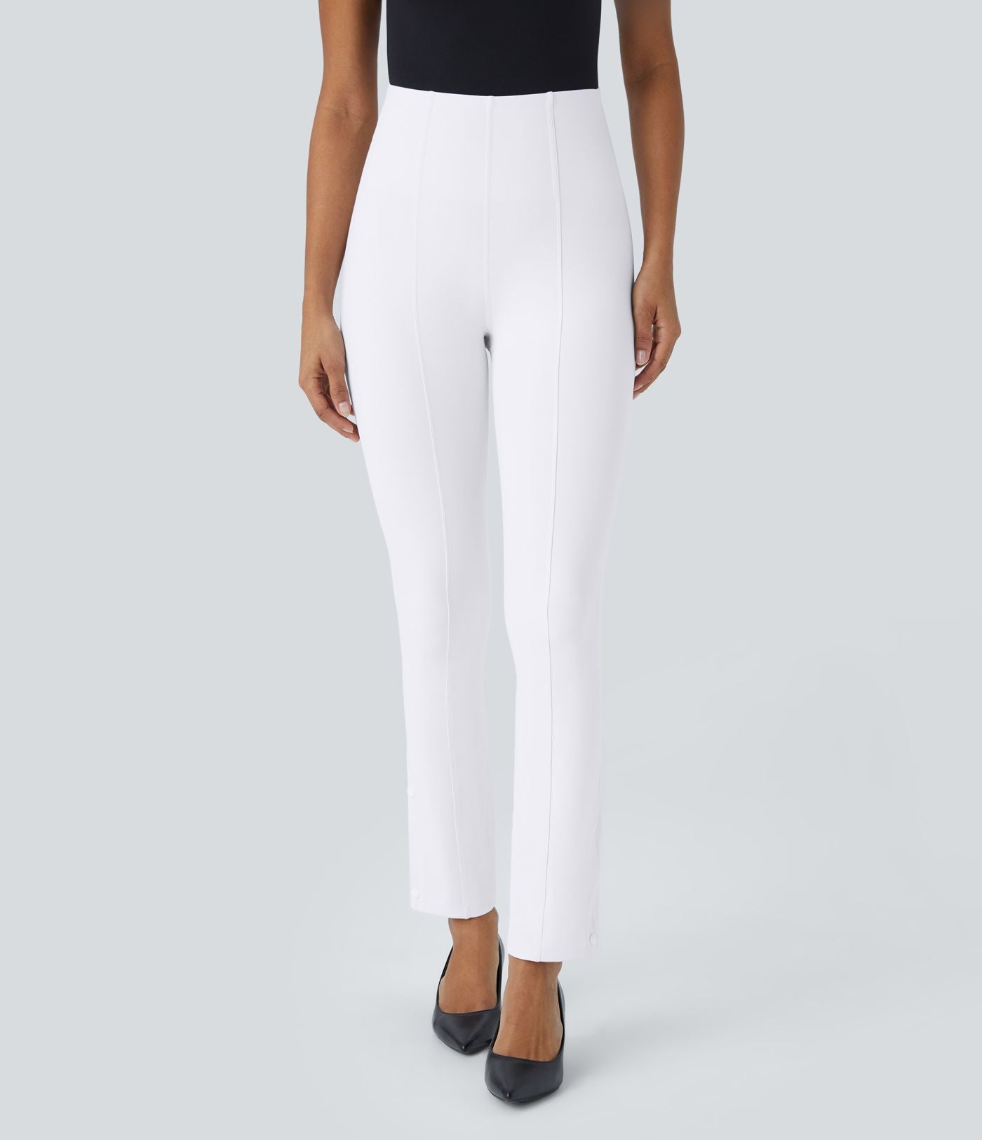 Pantalon de travail 7/8 gainant taille haute avec ourlet ajustable Halara Flex™