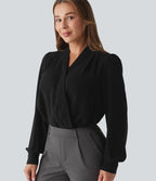 Body manches longues croisé pour le travail