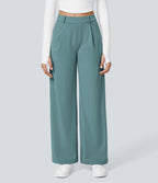 Pantalon tailleur Halara Flex™ DayStretch coupe droite taille haute avec poches