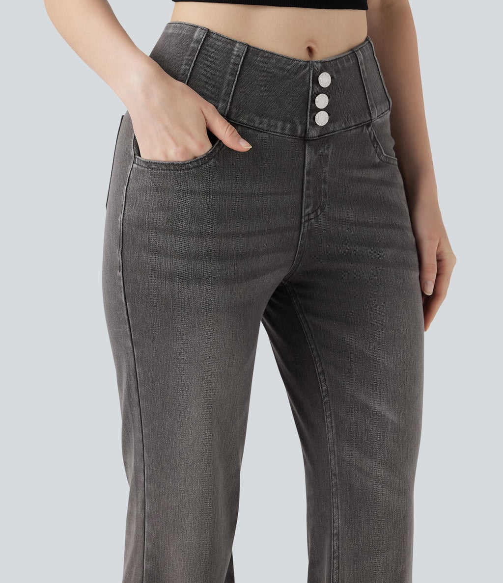 Jean bootcut taille haute Halara Flex™ avec poches