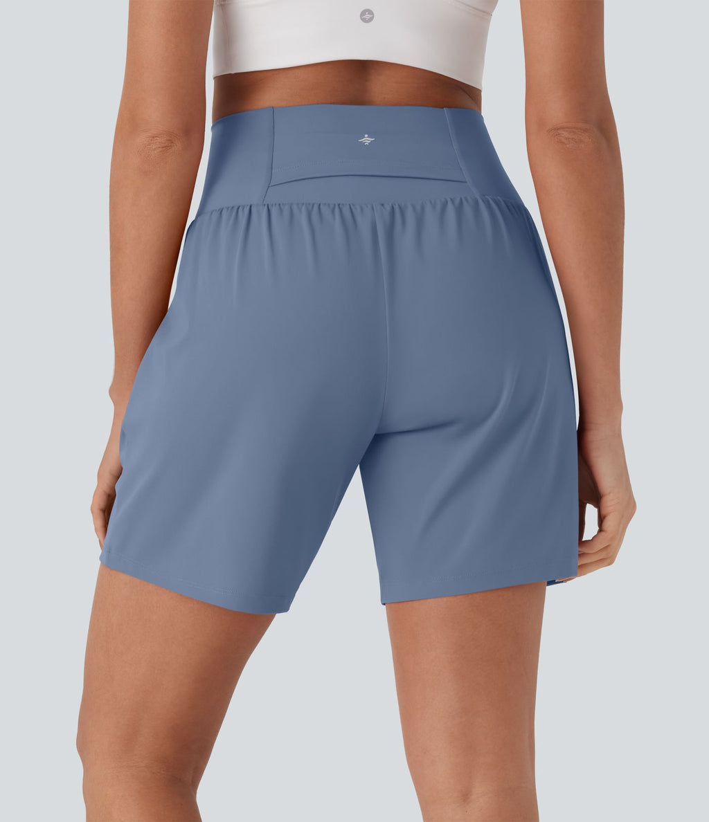 Short de yoga SoftlyZero™ Airy 2-en-1 taille très haute avec poches et effet frais InstantCool 17,5 cm