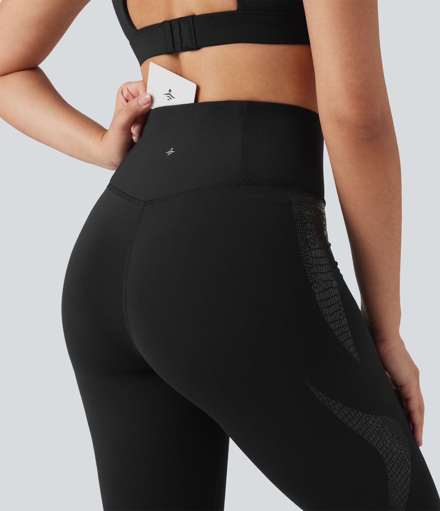 Legging yoga SoftlyZero™ 7/8 skinny taille haute croisée avec poches - UPF50+