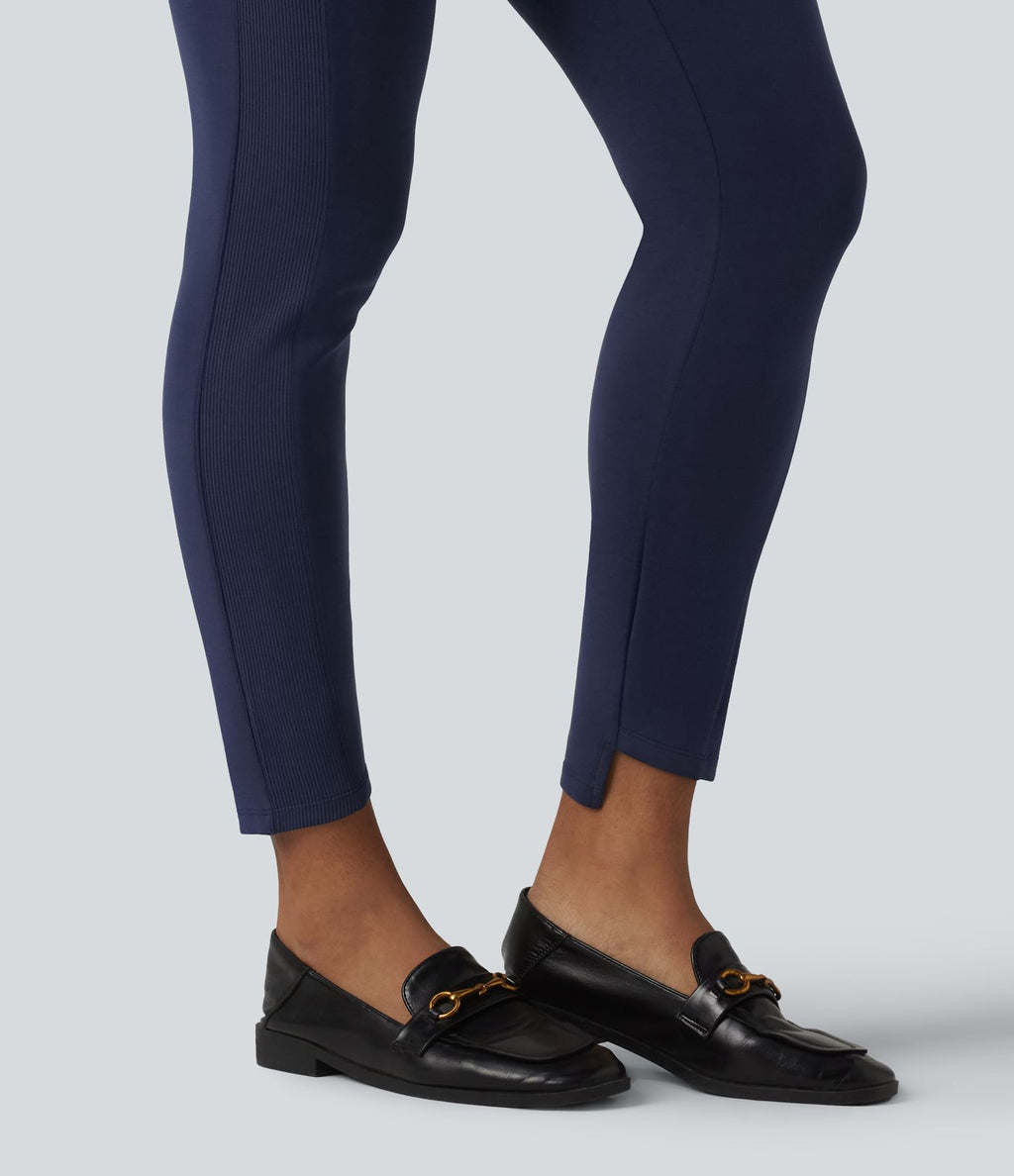 SpacerTek™ Pantalon casual skinny taille mi-haute avec poches