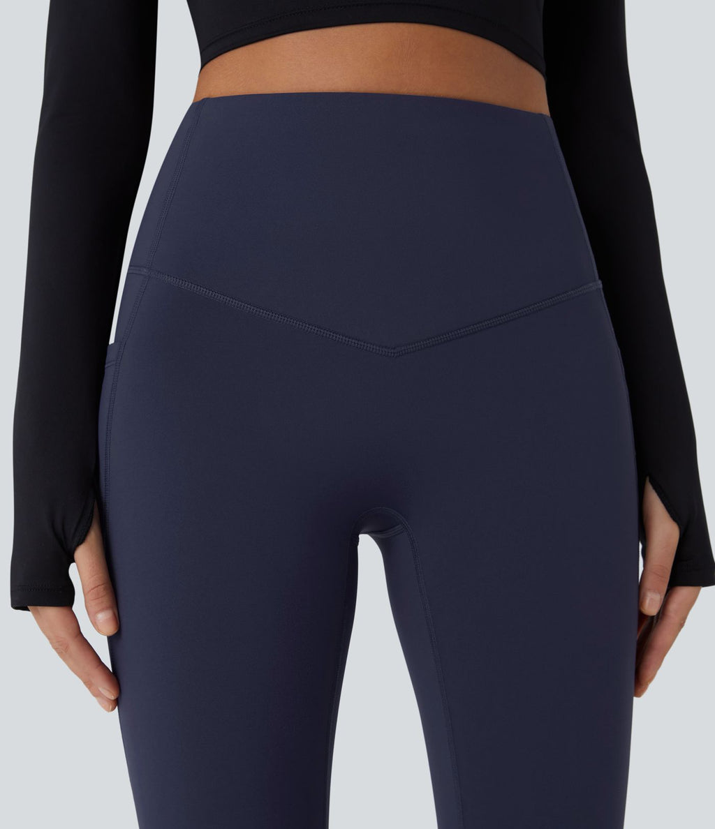 Legging de sport taille haute gainant et thermique Softlyzero™ avec poches