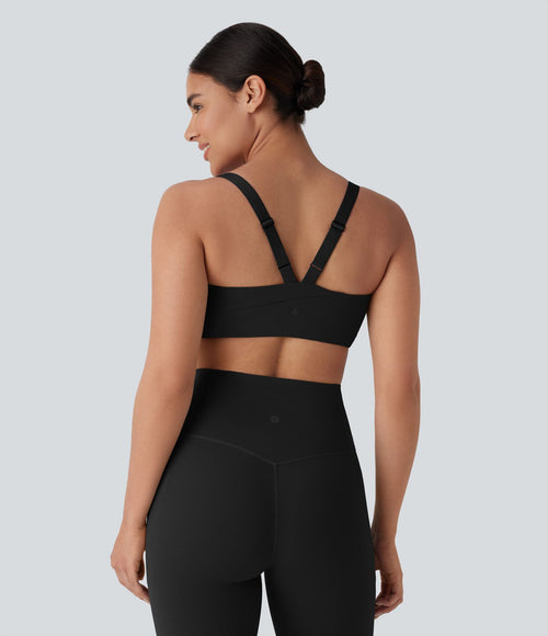 Brassière de sport entraînement Halara UltraSculpt™ soutien intermédiaire col U bonnets A-D
