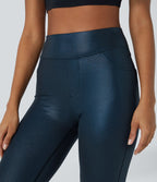 Softlyzero™ Legging Travail Taille Haute Tissu Enduit Poche Latérale Arrière