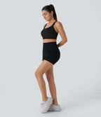 SpeedWave™ Brassière de Sport à Soutien Moyen avec Dos Croisé Nu Zip et Séchage Rapide