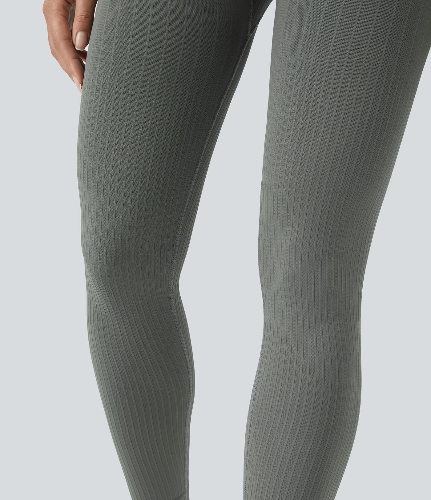 Legging d'entraînement gainant effet push-up taille haute côtelé doux sans couture OneForm Seamless Flow