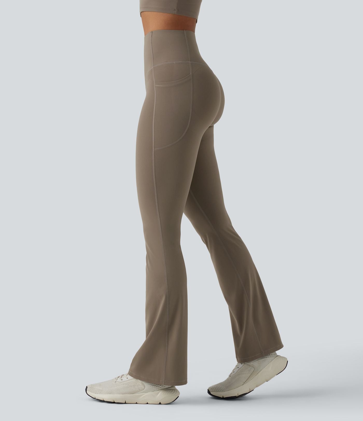 Legging de yoga bootcut Halara UltraSculpt™ taille haute push-up gainant avec poches
