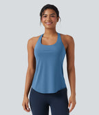 Débardeur running Halara UltraSculpt™ col rond dos croisé bonnets E-G