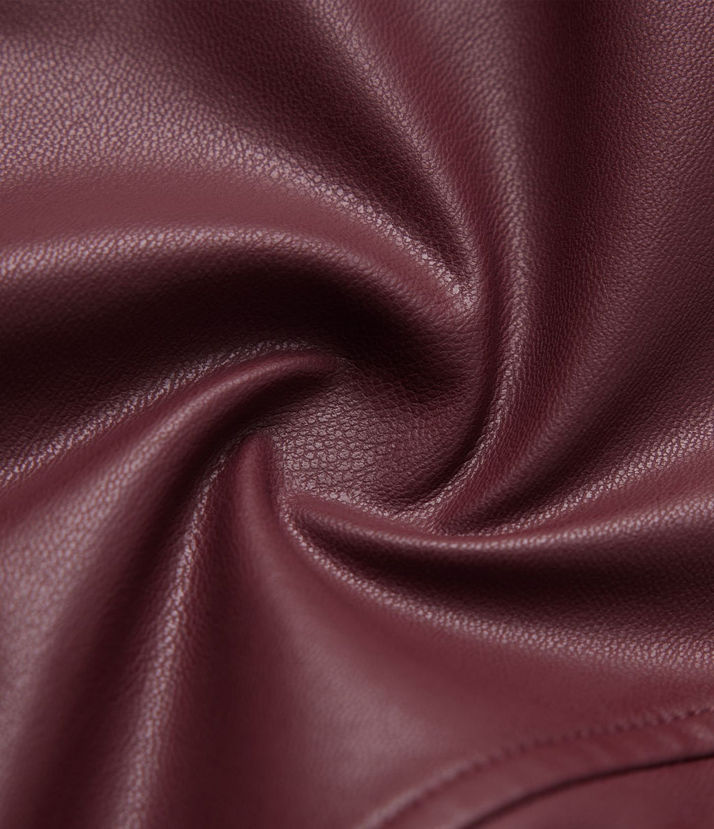 Veste décontractée en tissu enduit molleton col officier manches longues à trous pouces