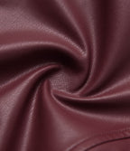 Veste décontractée en tissu enduit molleton col officier manches longues à trous pouces